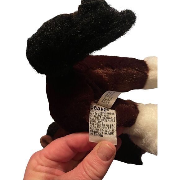 Ganz Baby Toddler Brown Webkinz Clydesdale Horse Animal Plush Stuffed Animal - Picture 6 of 9